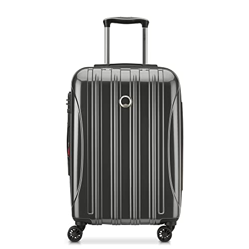 DELSEY Paris Helium Aero Hardside Expandable Luggage with Spinner Wheels, Brushed Charcoal, Carry-On 21 Inch