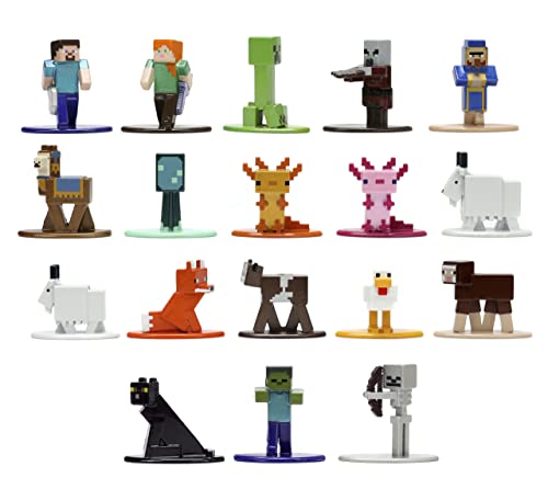 Minecraft Caves and Cliffs 1.65' 18-Pack Series 8 Die-cast Figures, Toys for Kids and Adults