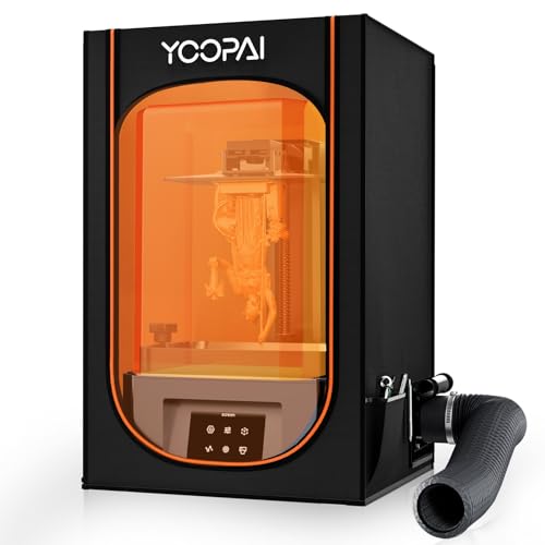 Resin 3D Printer Enclosure with Ventilation, Multifunctional 3D Printer Vented Enclosure Tent Cover Eliminate Odors Dustproof Isolate Noise for Creality Anycubic Elegoo Series LCD SLA DLP 3D Printer