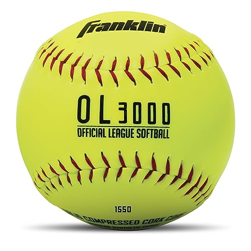 Franklin Sports Official Size Softballs - 12' Softballs - Fastpitch Tournament Softballs - Great for Practice + Training - Official Size + Weight - 1 Pack