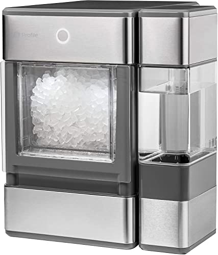 GE Profile Opal | Countertop Nugget Ice Maker with Side Tank | Portable Ice Machine with Bluetooth Connectivity for Smart Home Kitchen | Stainless Steel Finish | Up to 24 lbs. of Ice Per Day