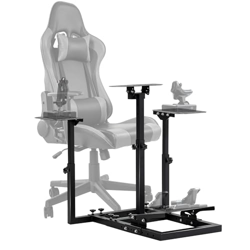 Dardoo Flight Game Stand Racing Simulator Cockpit Compatible with Thrustmaster HOTAS Warthog, Logitech G25 G27 G29 G920, Not Included Wheels,Pedals,Throttle,Joystick