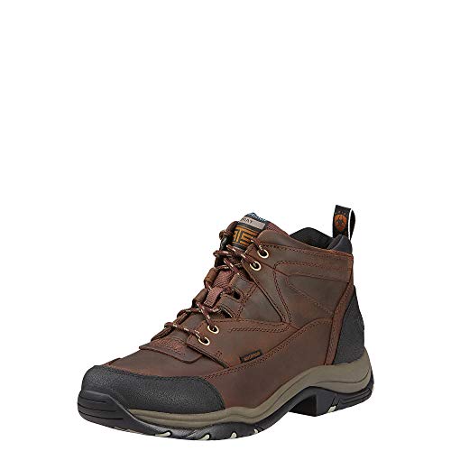 ARIAT mens Ariat Terrain Waterproof â€“ Menâ€s Leather Waterproof Outdoor Hiking Boot, Copper, 12 Wide US