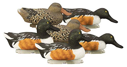 Higdon Outdoors Standard Shoveler Duck Decoys, Foam-Filled