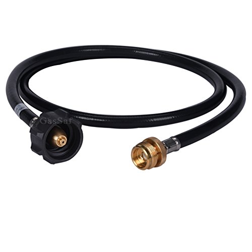 GasSaf 5FT Propane Adapter and Hose Assembly Replacement with Hose for Type1 LP Tank and Gas Grill - CSA Certified