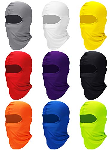 9 Pieces Ski Mask for Men Full Face Cover UV Sun Protection Face Mask Balaclava Mask for Outdoor Motorcycle Cycling