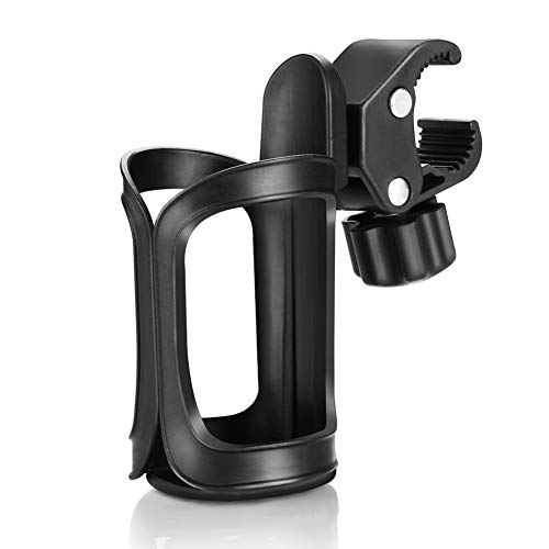 Accmor Stroller Cup Holder, Bike Cup Holder, Universal Cup Holder for Uppababy, Baby Jogger, Britax Strollers, 360 Degree Rotatable Cup Holder for Stroller, Bike, Wheelchair, Walker, Scooter