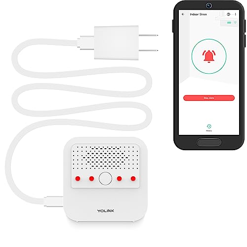 Smart Siren Alarm, Loud 110 dB, Wireless Alarm for Home Security/Intrusion/Burglar Alarm, Panic Alarm, Audible Alerts, Remote Control, Works with Alexa, Google, Home Assistant, IFTTT - Hub Required
