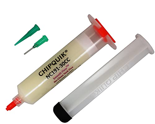 CHIP QUIK NC191 Smooth Flow Tack Flux No-Clean (30cc Syringe)