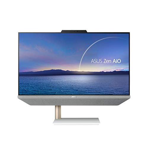 ASUS Zen AiO 24, 23.8” FHD Touchscreen Display, AMD Ryzen 7 5825U Processor, 16GB DDR4 RAM, 512GB SSD, Windows 11 Home, Kensington Lock, Wireless Keyboard andMouse Included, White, M5401WYA-DH704T