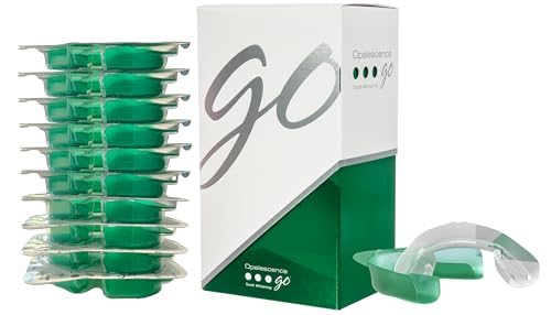 Opalescence Go 15- Prefilled Teeth Whitening Trays - 15% Hydrogen Peroxide - (10 Treatments) Made by Ultradent Products. Mint - 5194-1