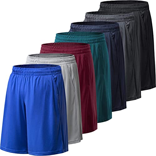 BALENNZ Athletic Shorts for Men with Pockets and Elastic Waistband Quick Dry Activewear