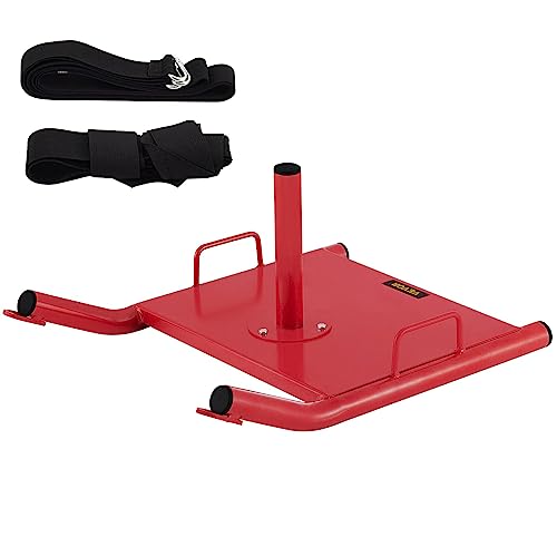 VEVOR Weight Sled Push Pull Heavy High Training Sled Drag Fitness HD Power Speed Training Sled for Athletic Exercise and Fitness Strength Training Red