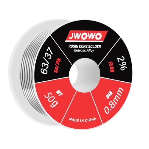 Rosin Core Solder Wire for Electrical Soldering(0.8mm/50g),By JWOWO