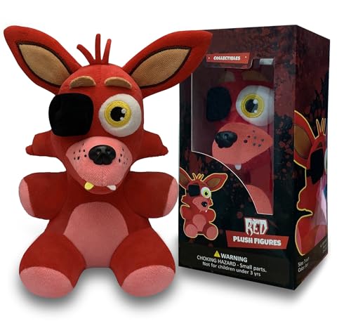 Foxy Plush Birthday Gift for Kids, Giant Foxy Plush with Soft and Comfortable Cotton, Decor Foxy Stuffed Animal, Captain Foxy Plush for All Ages, 7 Inch Game Plush.