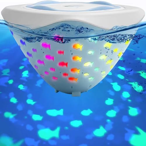 Swimming Pool Lights, Projection Bath Lights for The Tub, Colorful LED Bath Bathtub for Pool, Pond, Hot tub or Party Decorations (A)