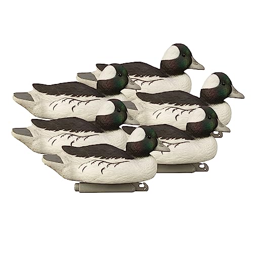 Higdon Outdoors Standard Bufflehead Duck Decoys, All Drakes, Foam-Filled