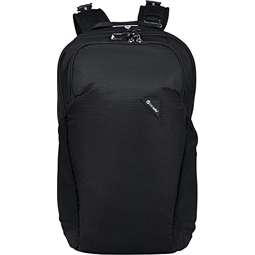 Pacsafe Vibe 20L Security & Anti-Theft Daypack - Slash Proof & Lockable, Black