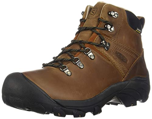 KEEN Men's Pyrenees Mid Height Waterproof Hiking Boots, Syrup, 10