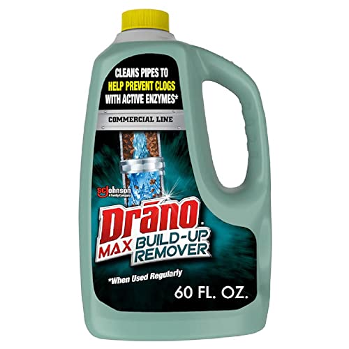 Drano Max Build Up Remover Drain Cleaner, Commercial Line, 64 oz