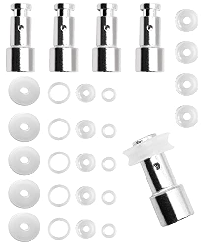 5 Pack Steam Valve Universal Replacement Floater + 5 Pack Silicone Sealer Pads+ 5 x 4-in-1 Pressure Cooker Gasket Kit for 5, 6 or 8 Quart Pressure Cookers,such as XL, YBD60-100, PPC780, PPC770, PPC790