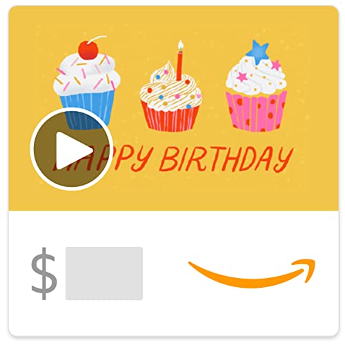 Amazon eGift Card - Birthday Cupcake (Animated)