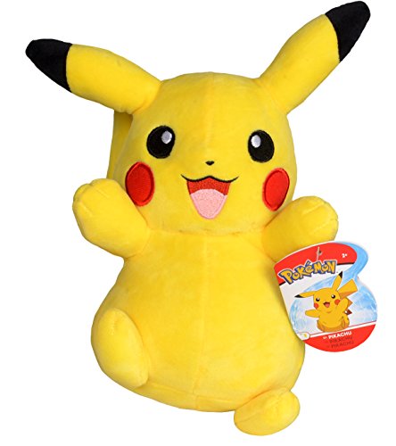 Pokémon 8' Pikachu Plush - Officially Licensed - Quality & Soft Stuffed Animal Toy - Generation One - Great Gift for Kids, Boys, Girls & Fans of Pokemon - 8 Inches