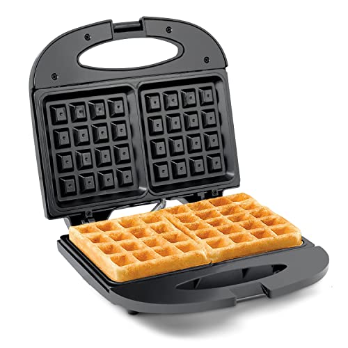 Elite Gourmet EWM-2207# Electric Non-Stick Belgian Waffle Maker Iron, Breakfast, Sandwiches, Snacks, Burgers and more, 2-Slice, Black