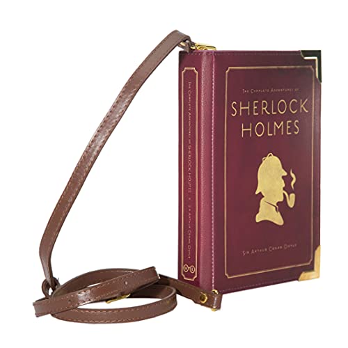 Well Read Sherlock Holmes Small Book Themed Purse for Literary Lovers - Ideal Literary Gift for Book Club, Readers, Authors & Bookworms - Handbag & Crossbody Bag