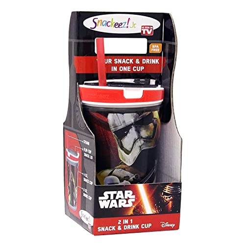 Snackeez Jr - 2-in-1 Snack & Drink Cup Star Wars 7 Movie Edition (STORMTROOPER) Multicolor 1 Count (Pack of 1)