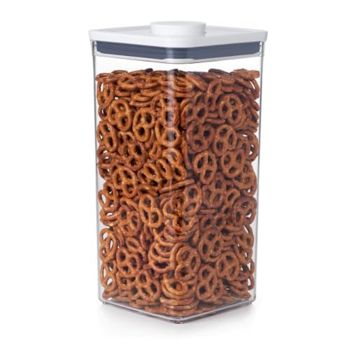 OXO Good Grips POP Container - Airtight Food Storage - Big Square Tall 6.0 Qt Ideal for bulk snacks and cereal