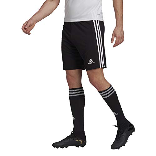 adidas Men's Squadra 21 Shorts, Black/White, Large