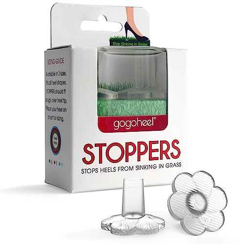 GoGoHeel STOPPERS Heel Protectors - Stops Sinking into Grass (X-Small)