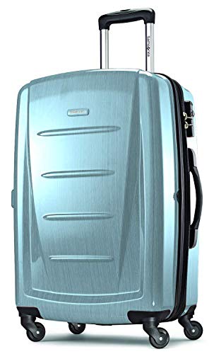 Samsonite Winfield 2 Hardside Luggage with Spinner Wheels, Ice Blue, Checked-Medium 24-Inch