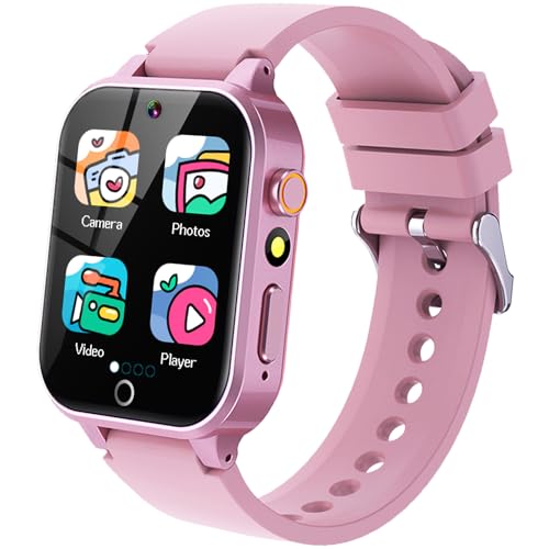 HD Touchscreen Smartwatch for Girls Ages 5-12 - With 26 Games, Video Camera, Music, Pedometer and More - Fun Educational Birthday Gift