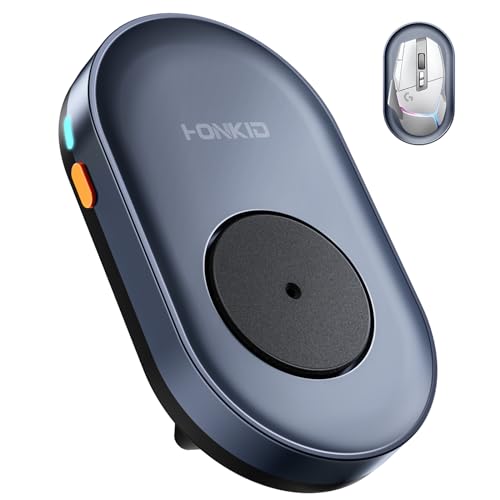 HONKID Undetectable Mouse Mover Jiggler with ON/Off Switch and USB Port Drive-Free,Simulate Physical Automatically Mouse Movement,Prevent Computer Laptop Inactive/Lockdown