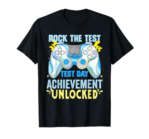 Teacher Testing Staar Test Exam Gamer Rock The Test May 2024 T-Shirt