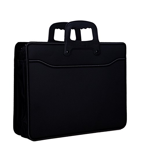 Unisex Business Handbag Briefcase Oxford Laptop Bag Top Handle Bag A4 Black