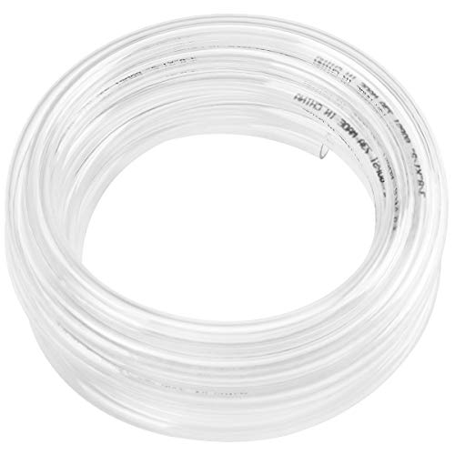 Eastrans Clear Vinyl Tubing Flexible PVC Tubing, Hybrid PVC Hose, Lightweight Plastic Tubing, by 1/2 Inch ID, 10-Feet Length