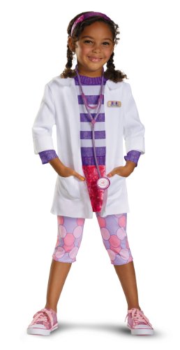 Disguise Disney Doc McStuffins Deluxe Girls' Costume,Large (4-6)