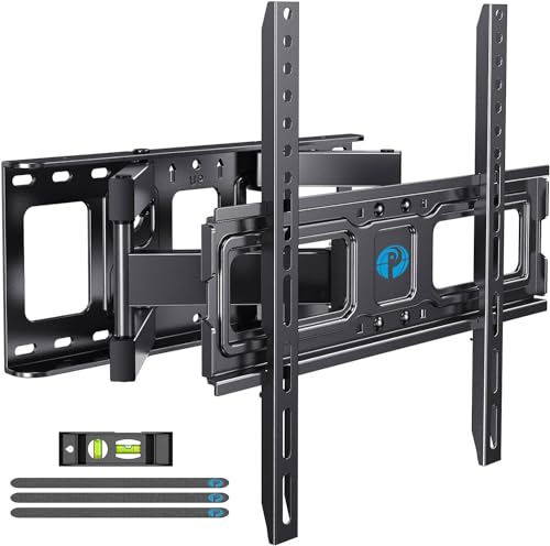 Pipishell TV Wall Mount for 26-65 inch LED LCD OLED 4K TVs up to 99lbs, Full Motion TV Mount Bracket Articulating Swivel Extension Tilting Leveling Max VESA 400x400mm, Fits 12/16 Inch Wood Studs