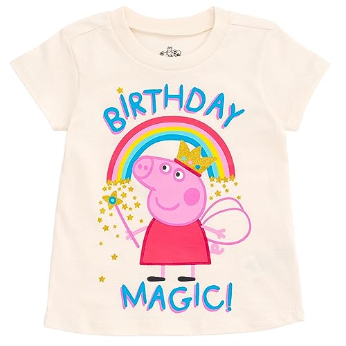Peppa Pig Toddler Girls T-Shirt Logo Pink 3T
