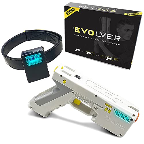 Evolver Laser Tag Gun with Headset Sensors | Swap Skins to Transform Your Blaster | The Only Swappable Skin Laser Tag System | Brought to You by Swaptx