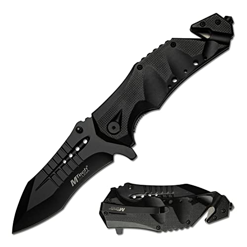 MTech USA MT-A845BK SPRING ASSISTED KNIFE, 5' Closed, Black Blade