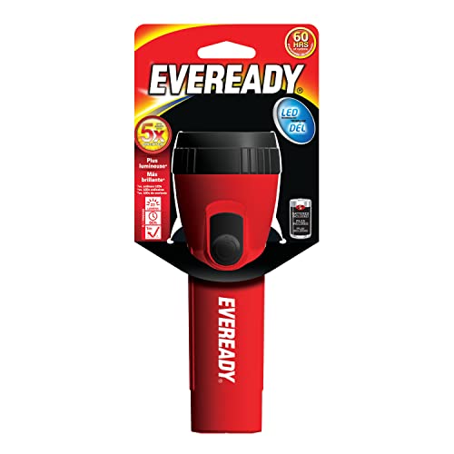 EVEREADY LED Flashlight, Bright Flash Light, Durable and Easy-to-Use, Perfect Flashlights for Camping Accessories, Emergency, Survival Kits, Safe Flashlights for Kids, Batteries Included