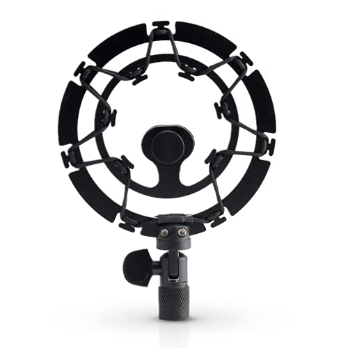 Auphonix Pro Microphone Shock Mount - Mic Holder Compatible w/Blue Yeti, Snowball & Pro Microphones