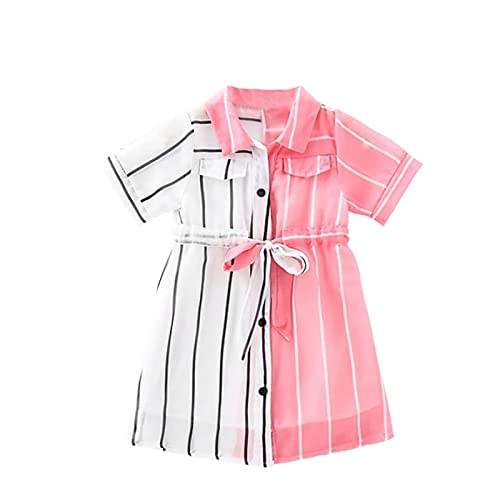 Muzuld Girls Ripped Big Bibs Cowgirl Dress for 3-12 Years,Cool Girls' Summer Sleeveless Hole Denim Adjustable Strap Overalls