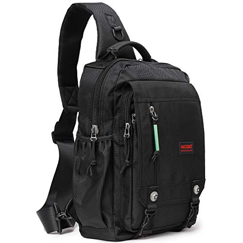 NICGID Sling Bags Chest Shoulder Backpacks, 14.1'' Laptop Backpack Crossbody Messenger Bag Travel Outdoor Men Women