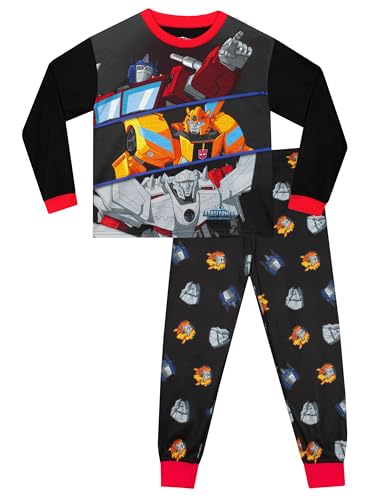TRANSFORMERS Pajamas | Optimus Prime Boys Pjs | Bumblebee Pajamas For Boys | Black | 5