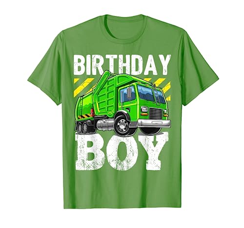 Birthday Boy Garbage Truck Birthday Party Boys Gift for Kids T-Shirt